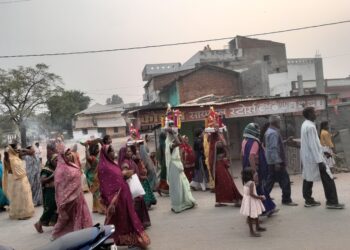 लवन सहित अंचल में धूम धाम से हुआ गौरा-गौरी का विसर्जन