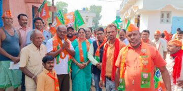 कसडोल विधानसभा से भाजपा प्रत्याशी का सघन जनसंपर्क लगातार जारी