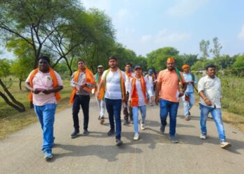 भाजपा प्रत्याशी के पक्ष में युवा मोर्चा का जोर-शोर से प्रचार प्रसार जारी