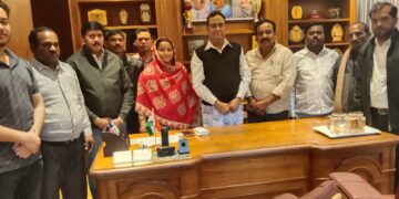 लवन भाजपा मंडल के कार्यकर्ताओं ने गौरीशंकर अग्रवाल  को बधाई दी