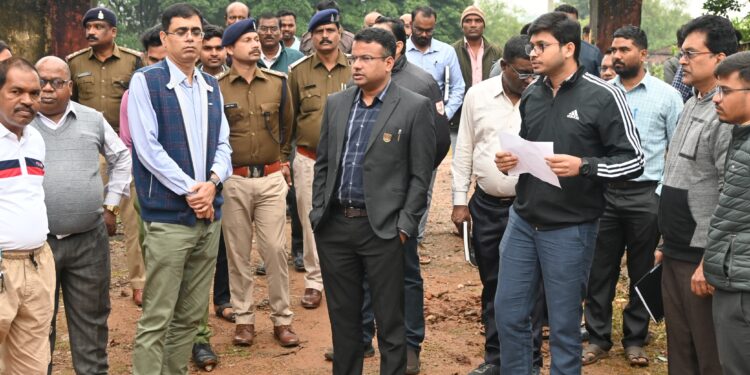 कलेक्टर व एसएसपी पहुंचे वीरभूमि सोनाखान