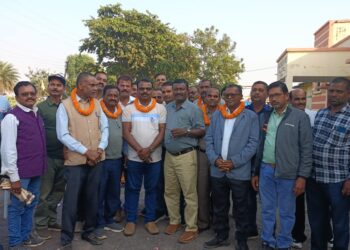 जनपद पंचायत पलारी में सचिव संघ अध्यक्ष निर्वाचित हुए मनीराम यादव