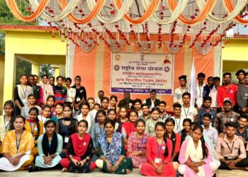 सात दिवसीय रासेयो शिविर का हुआ शुभारंभ