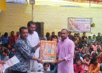 कोरदा में चल रहे सात दिवसीय अखण्ड रामनाम सप्ताह का हुआ समापन