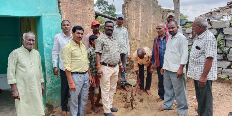 सकरी में विधायक मद से स्वीकृत महामाया भवन का किया गया भूमि पूजन