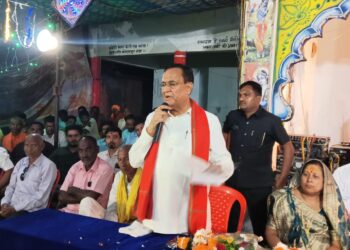 अखंड नवधा रामायण कथा में सम्मिलित हुए पूर्व विधानसभा अध्यक्ष  गौरीशंकर अग्रवाल