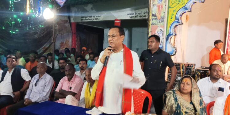 अखंड नवधा रामायण कथा में सम्मिलित हुए पूर्व विधानसभा अध्यक्ष  गौरीशंकर अग्रवाल