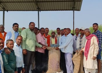 बरदा सोसायटी में समर्थन मूल्य पर धान खरीदी का हुआ शुभारंभ