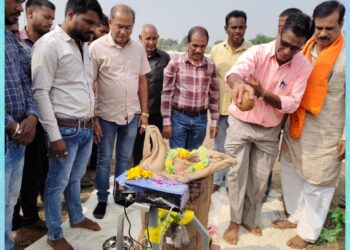 सहकारी समिति लवन में धान खरीदी का हुआ शुभारंभ