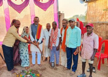 जिला पंचायत सभापति कुशल वर्मा ने किया 11 लाख के विकास कार्यों का भूमिपूजन   