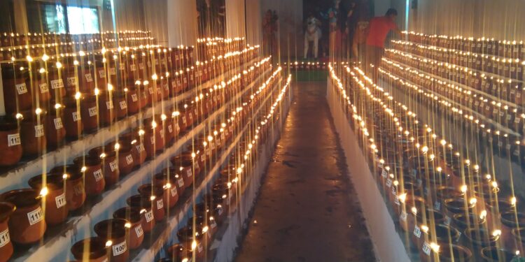 मां महामाया देवी मंदिर लवन में 2718 ज्योत प्रज्वलित