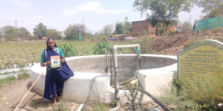 मनरेगा से कुंआ निर्माण बना स्थाई सिंचाई का साधन