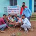 अहिल्दा समिति के कर्मचारियों ने पौधे लगाने के बाद उसकी सुरक्षा का लिया संकल्प