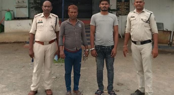 घुलघुल में गंभीर रूप से मारपीट कर फरार होने वाले दो आरोपियों को किया गिरफ्तार