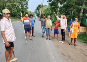 ग्राम कोलिहा में रोका छेका का पारंपरिक रूप से हो रहा पालन 