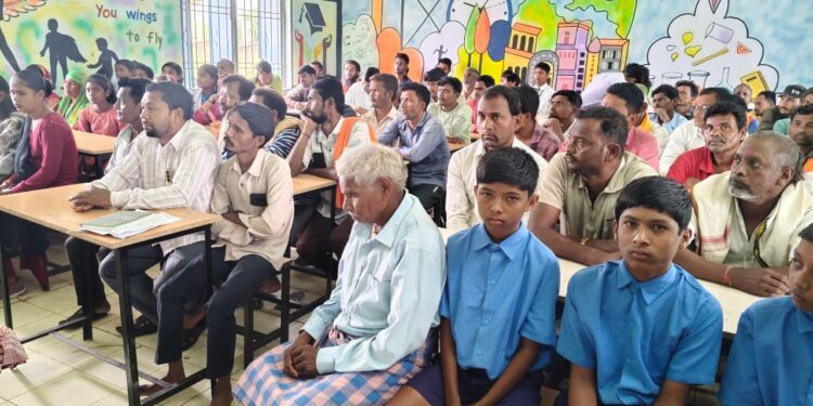 शिक्षक-पालक बैठक में विद्यार्थियो के बौद्विक विकास पर विशेष चर्चा की गई