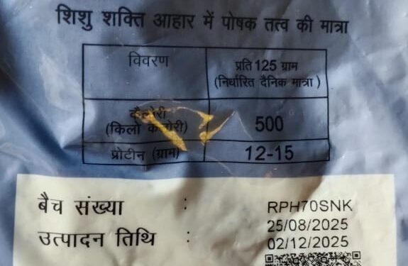 बच्चों-महिलाओं को पोषण आहार देने में बड़ी लापरवाही आई सामने, दे दिया गया एक्सपायर्ड रेडी टू ईट पैकेट