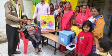 मुंडा में 321 मल्लीन में 68 बच्चों को पोलियो की खुराक पिलाई गई