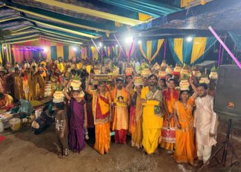 कोरदा में कलश यात्रा के साथ भागवत कथा का हुआ शुभारंभ