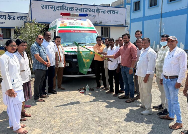 सामुदायिक स्वास्थ्य केन्द्र लवन को मिला एंबुलेंस सुविधा
