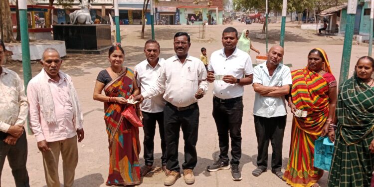 पंचायत सकरी में श्रद्धांजलि योजना के पंद्रह हितग्राहियों को दिया गया आर्थिक लाभ