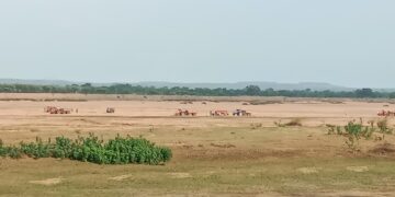 प्रतिबंध के बाद भी रेत का अवैध उत्खनन